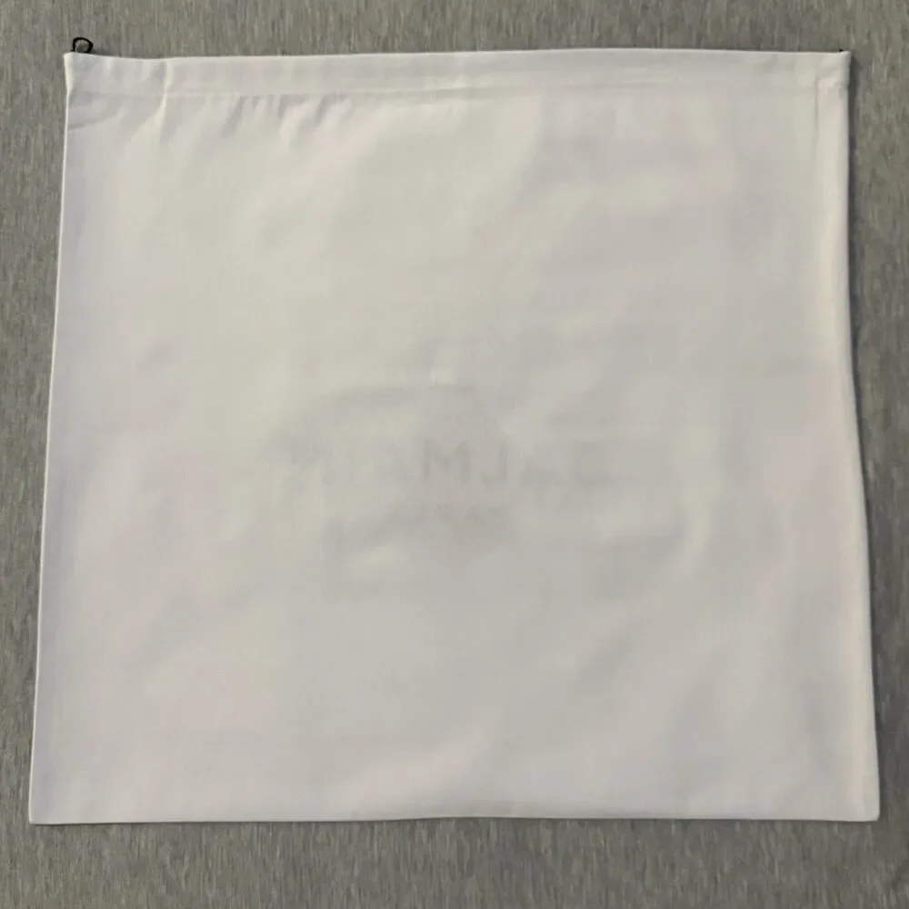Balmain Paris Designer Dust Bag White Large 20x19 New Unused Drawstring Storage